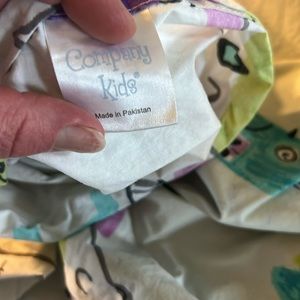 Company kids owl duvet cover and shams